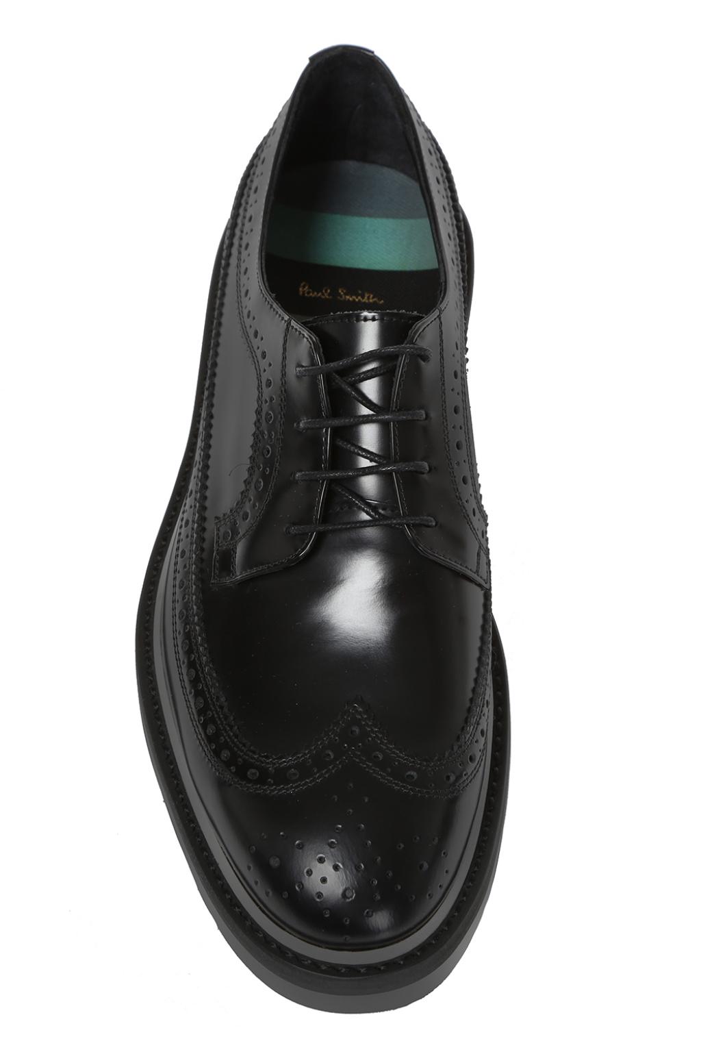 Black 'Grand' perforated lace-up shoes Paul Smith - Vitkac KR